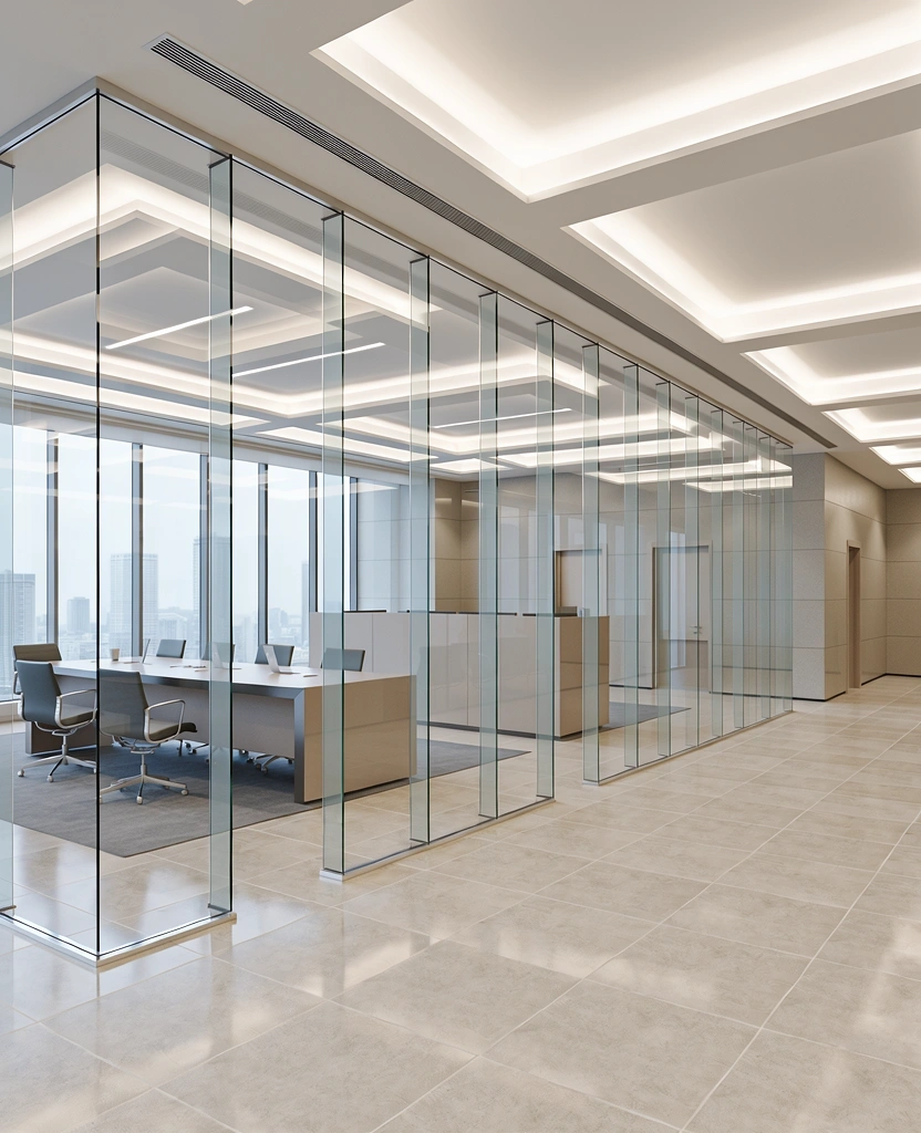 Interior of a modern financial office